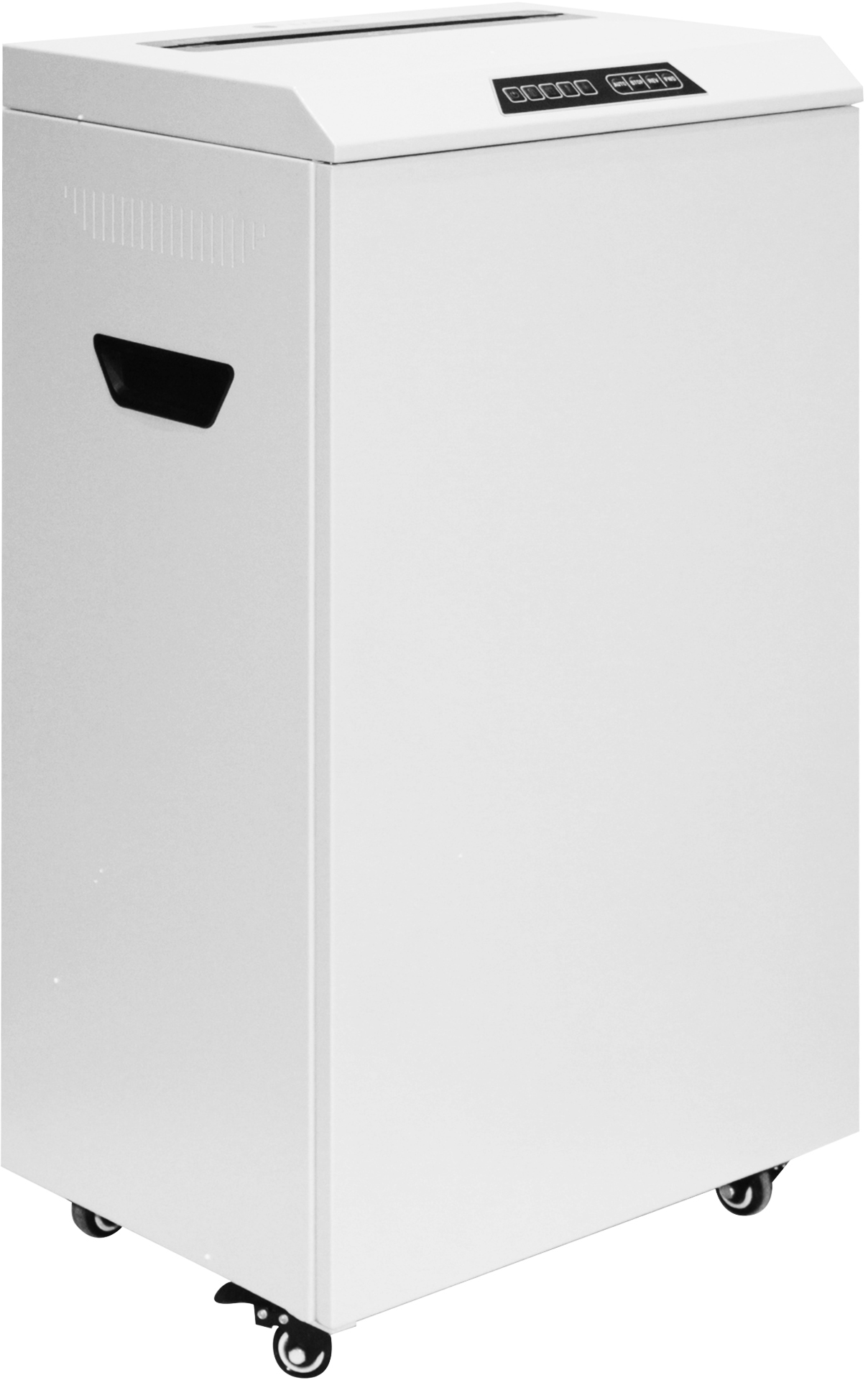 УО90-2 Уничтожитель документов , din p-2 (2 ур-нь секр.), полоса 3,9мм, 36-39 лист (70г/м2), cd/пл.карты/скрепки/скобы, 90 литров Гелеос Santreyd 