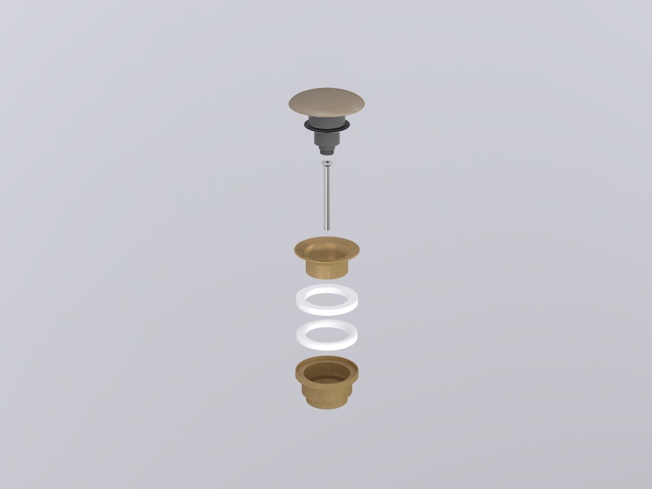 PIL01BR-AN Универсальный донный клапан click/clack бронза с керамической крышкой cielo Запасные части и аксессуары Ceramica Cielo