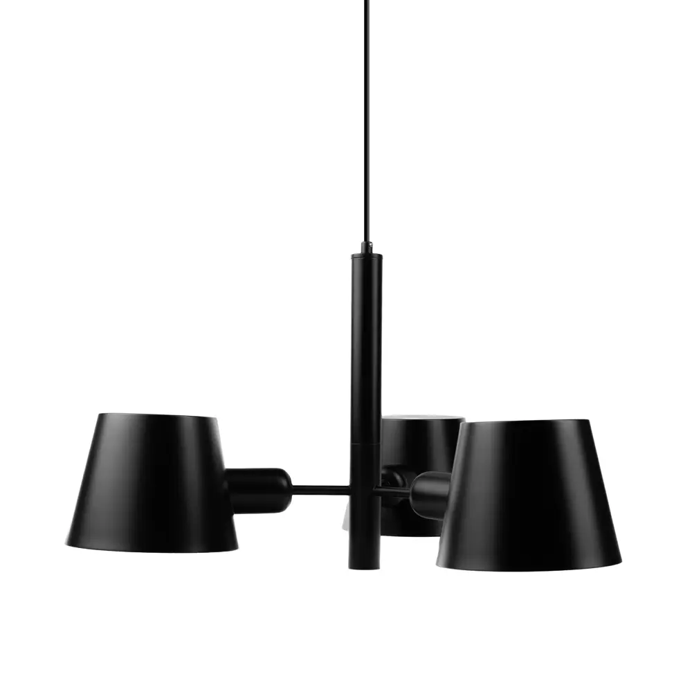 Светильник подвесной PL-576-3 C02 3 лампы 20 м² цвет черный CAMELION STLM-2008242 - Вид №1