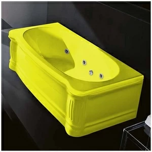 Ванна Gruppo treesse New Classic STD-V6777-SX-Z жёлтая с гидромассажем прямоугольная левая