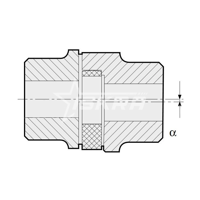IS3764 Упругий элемент типа паук черный EN19024 ISKRA  - Вид №2