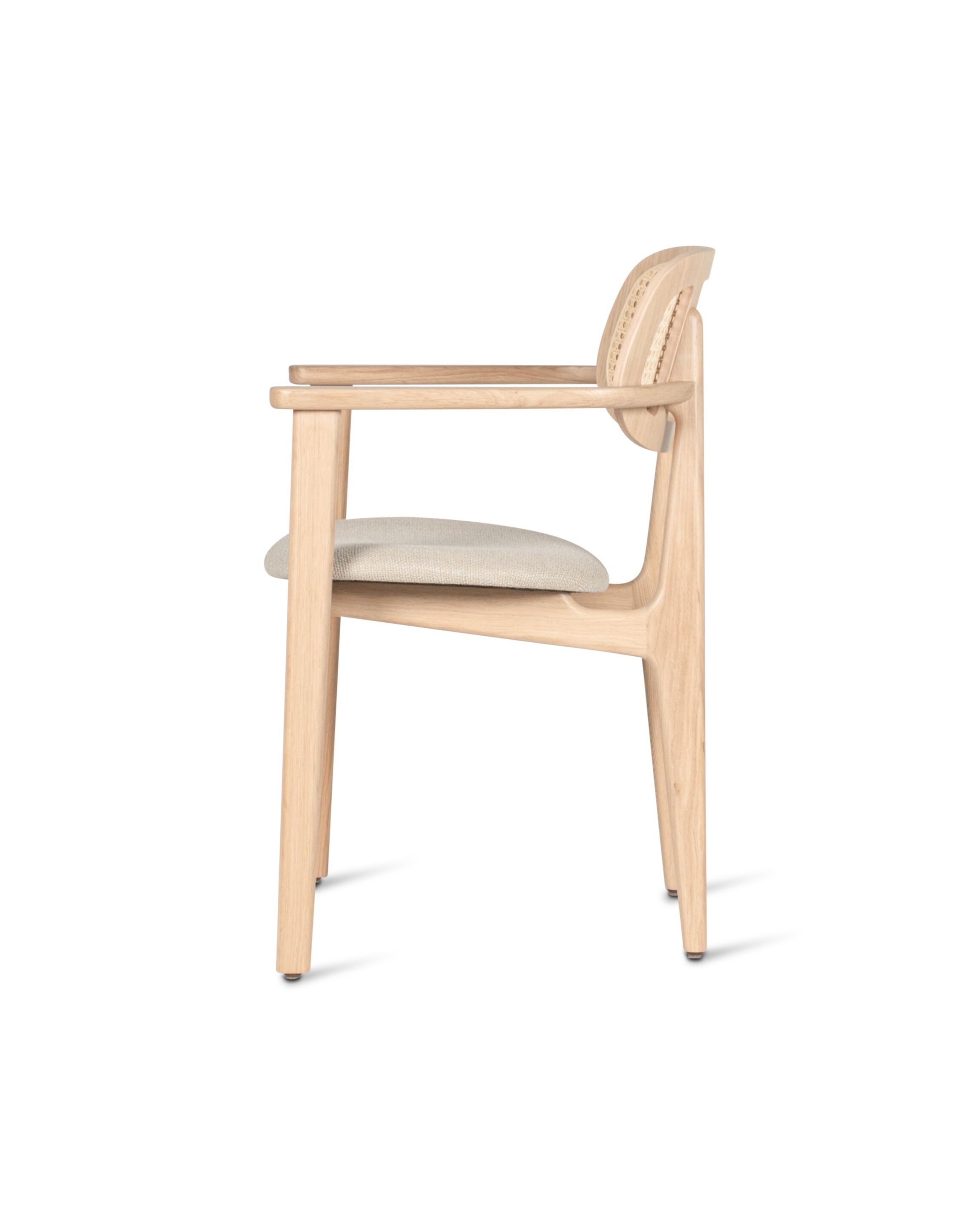 Дубовый стул с подлокотниками и мягким сиденьем Vincent sheppard Titus ARCH-00146418 - Вид №13