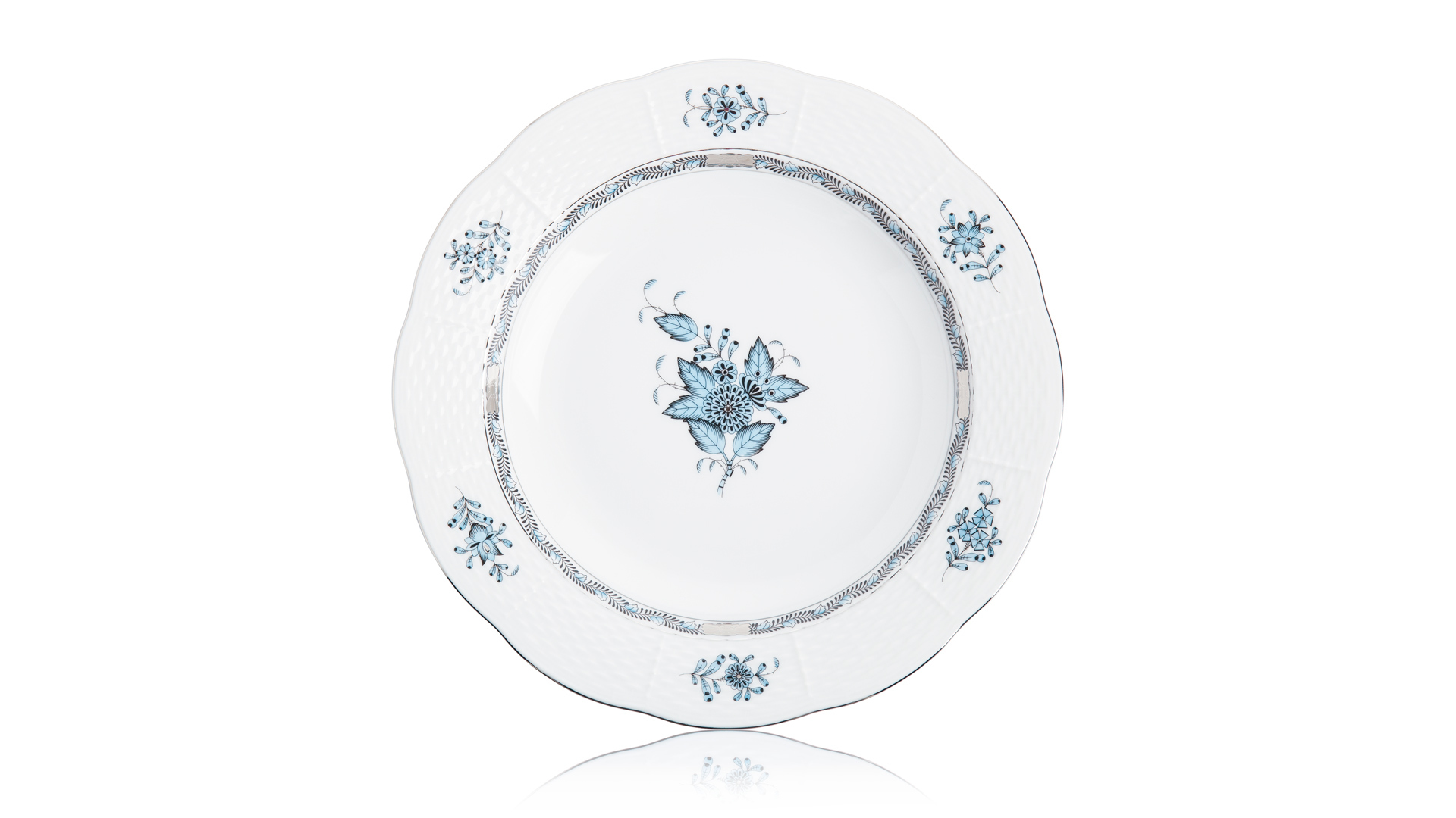 10619777 Herend Сервиз столовый 6/28 "Аппони" (платина) Фарфор  - Вид №5