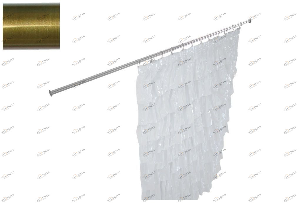 Карниз для ванны Aquanet прямой 150 бронза 00241567