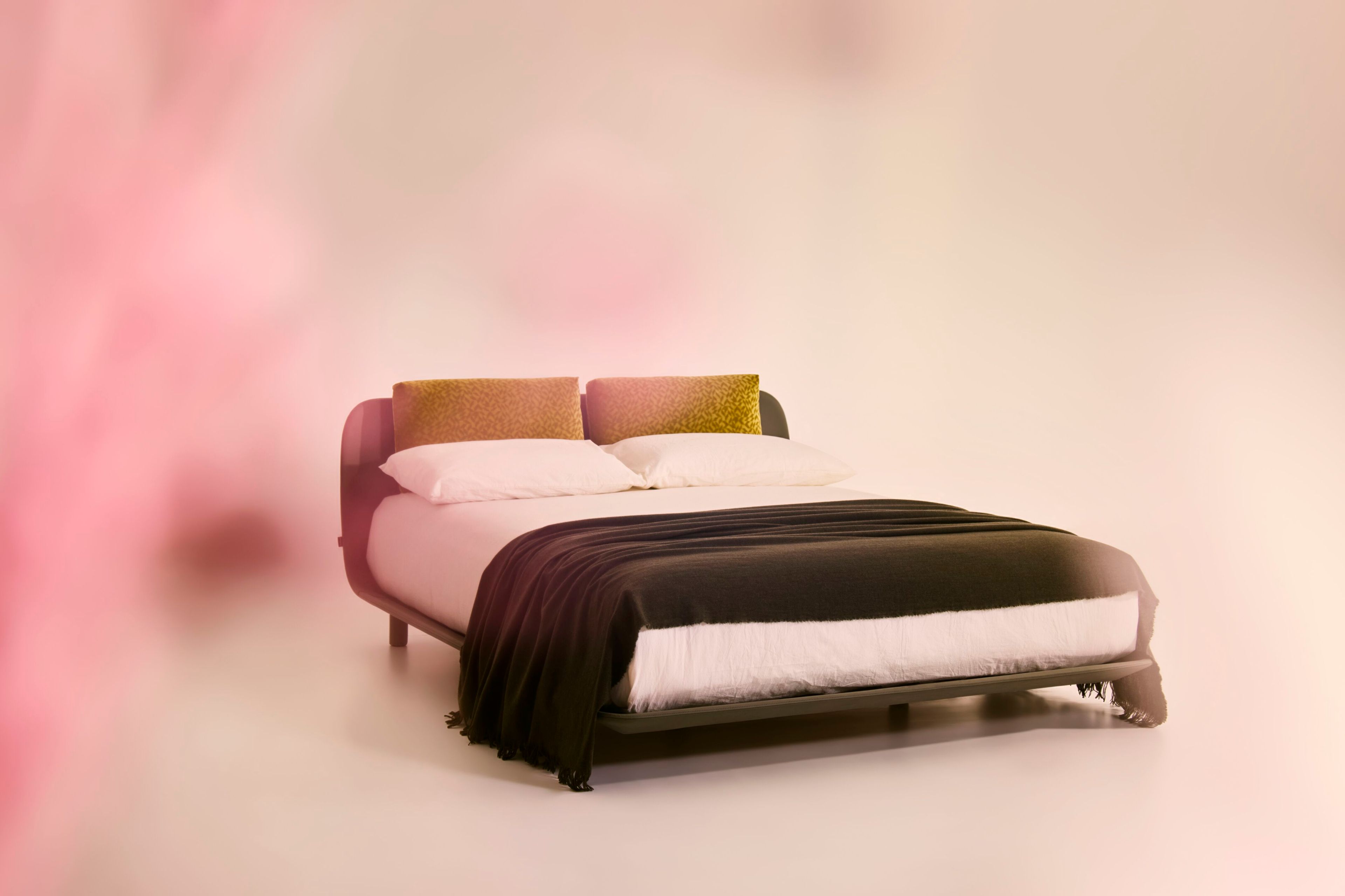 Кожаная двуспальная кровать Bolzan TATA ARCH-00014516 - Вид №2