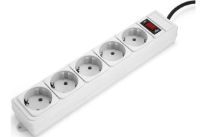 15548644 Сетевой фильтр 1.4м 5роз серый PG-B-6 Power Cube