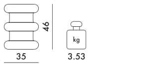 Низкий стул из инженерного пластика Kartell PILASTRO ARCH-00063620 - Вид №10