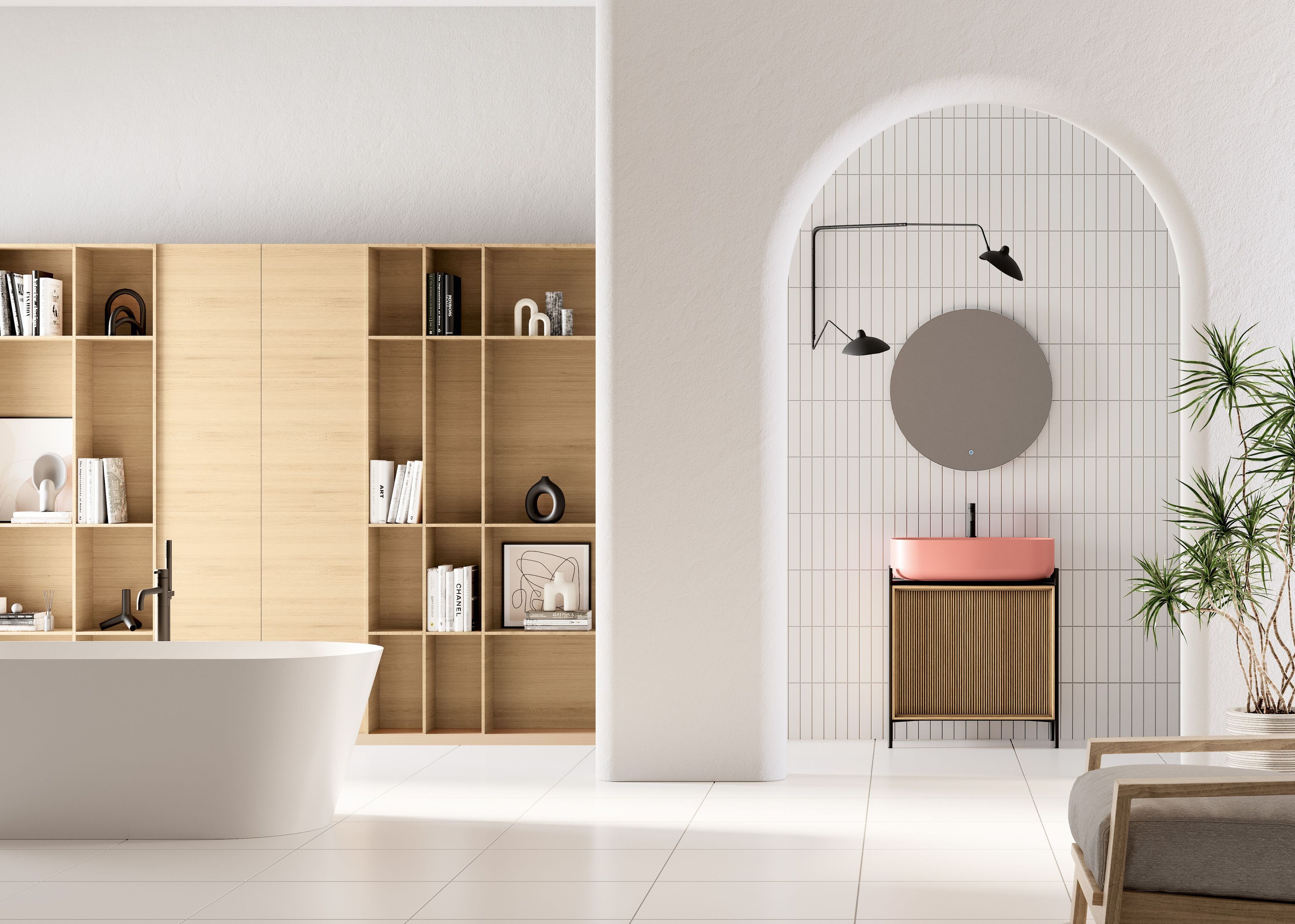 Шкаф для умывальника с дверцами Scarabeo Ceramiche Laila ARCH-00150079 - Вид №2