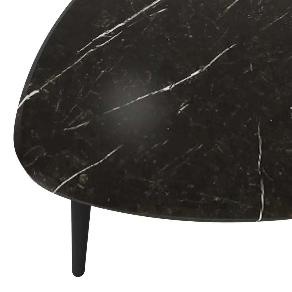 Журнальный столик треугольный 69x66 см черный SEASONS STLM-2122537 - Вид №1