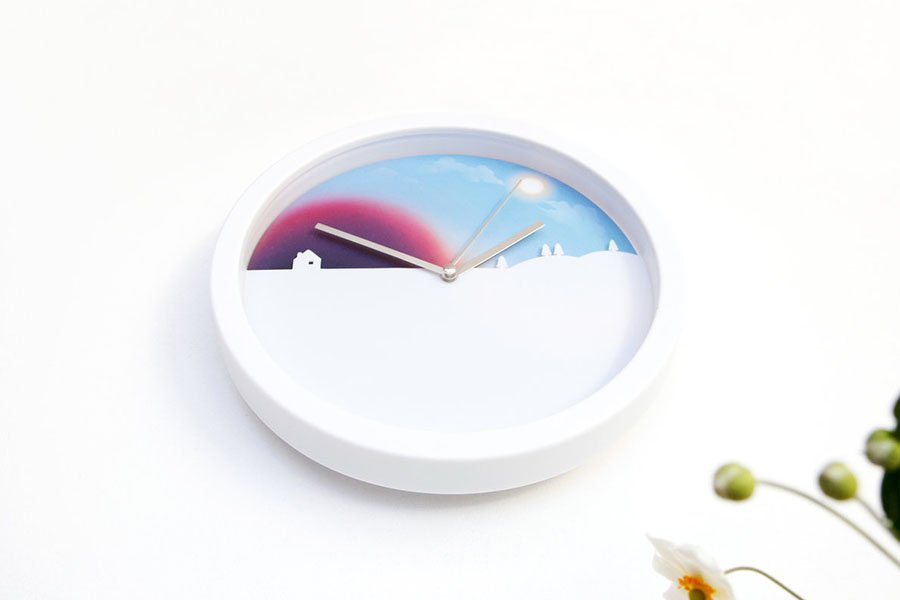 Часы настенные разноцветные Day And Night SUCK UK  00-3880706 Белый;голубой;разноцветный;розовый  - Вид №6