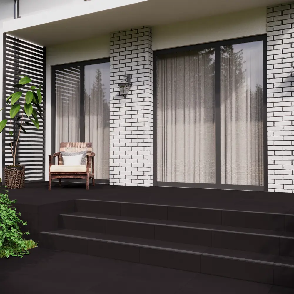 Керамогранит ECOGRES EM10 60×60 см матовый черный для стен 83882076 EcoGamma STLM-0045383 - Вид №6