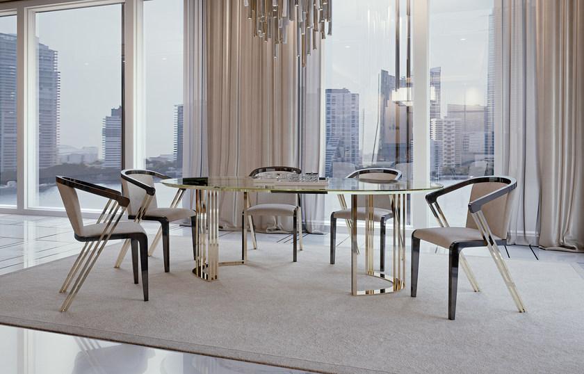 Bizzotto Мягкое кожаное кресло с подлокотниками Symphony - infinity sun-id-1475858 - Вид №1