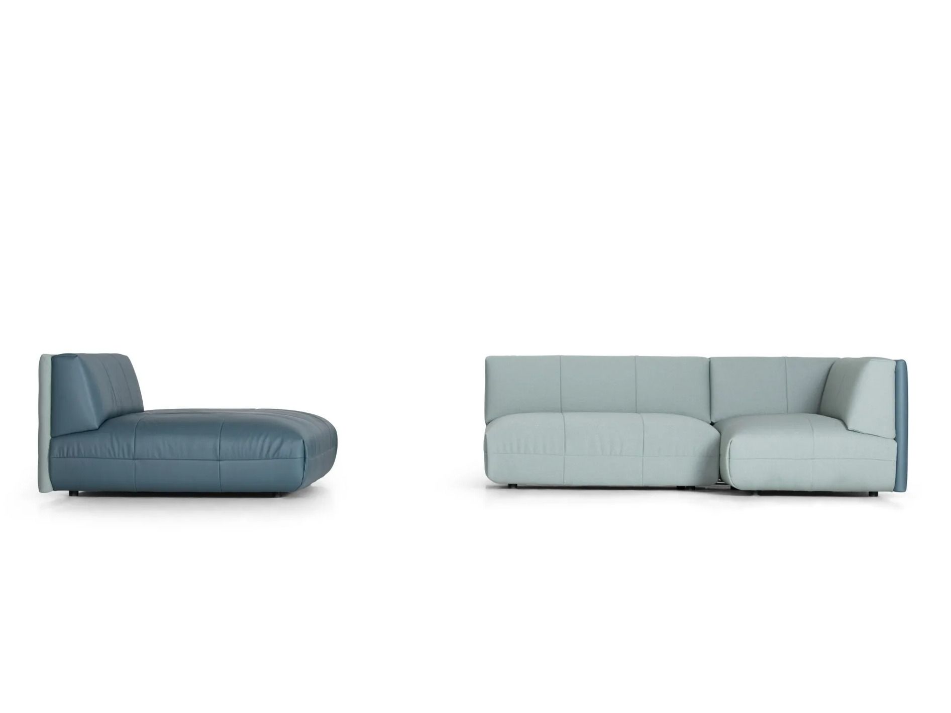 Секционный диван из кожи и ткани de Sede DS-1030 FLATTER ARCH-00104468 - Вид №17