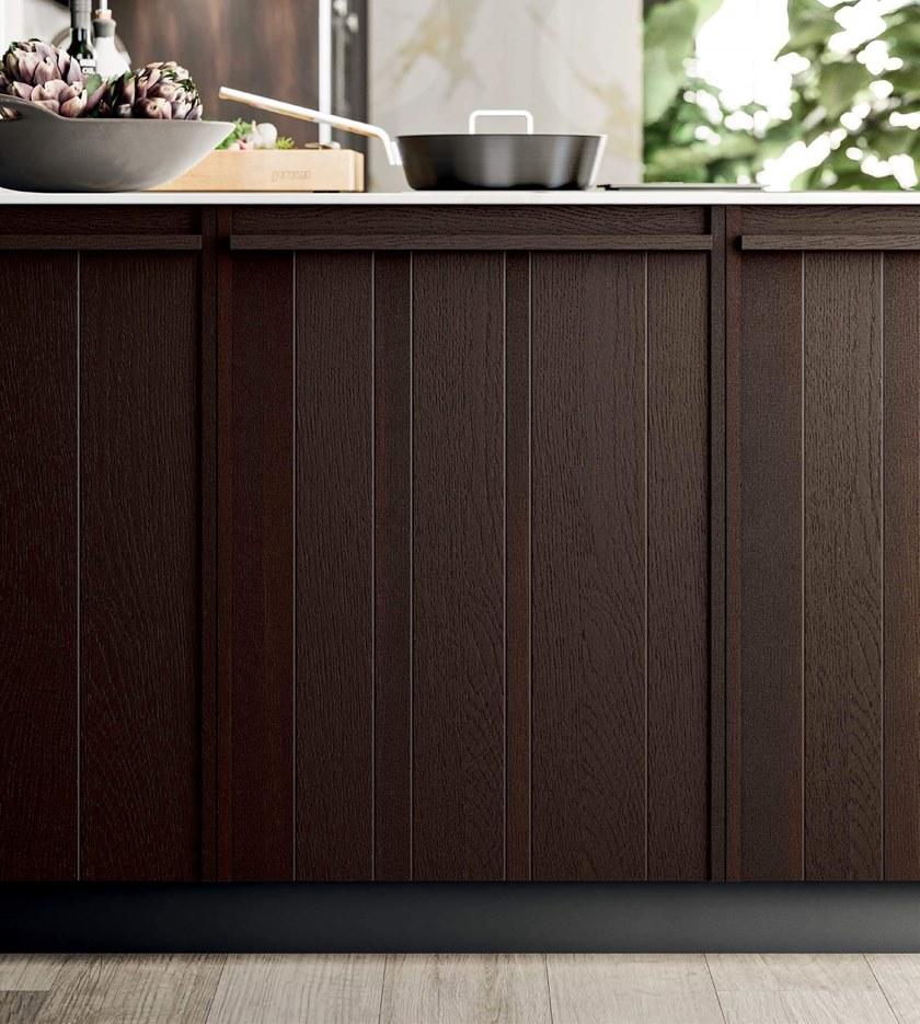 Composit Деревянная кухня с полуостровом Pepper sun-id-1366396 - Вид №3