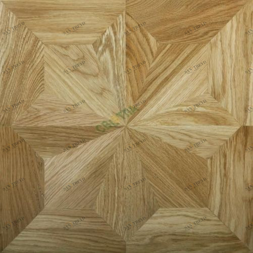 Модульный паркет Светла Инженерный модульный паркет Звезда Dream Castle Модель 44 Лак Дуб Селект (Гладкая) 418х418 мм 26006000304