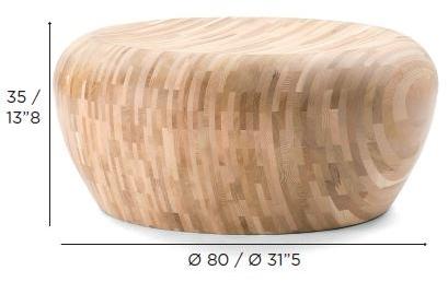 Wildspirit Круглый журнальный столик из кедра Motley sun-id-1440530 - Вид №16