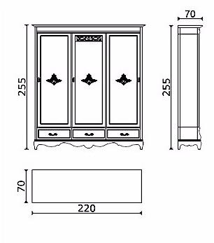 Arvestyle Деревянный шкаф с раздвижными дверьми Fenice Fn-0396 - Вид №2