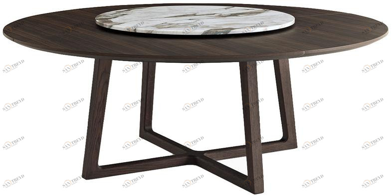 Poliform Круглый стол из массива дерева Concorde sun-id-1480672