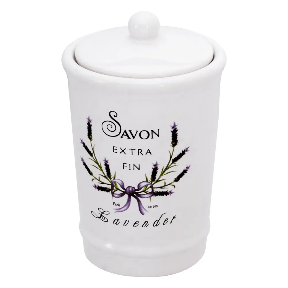 Баночка Lavender, керамика, цвет белый Santreyd STLM-2123659