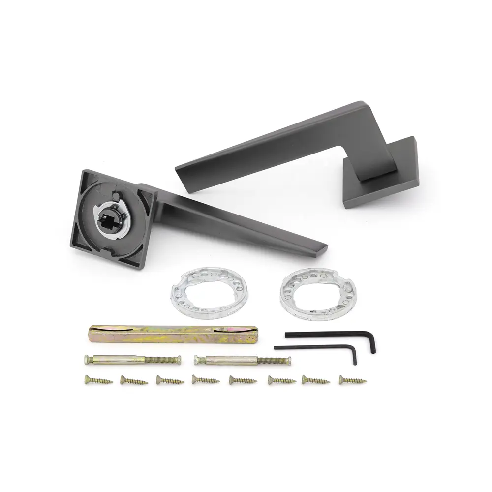 Дверные ручки Palladium Z 222 GF, без запирания, комплект, цвет графит STLM-2146408 - Вид №1