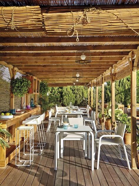 GANDIABLASCO Штабелируемое садовое кресло Batyline® с подлокотниками Stack sun-id-1477892 - Вид №7