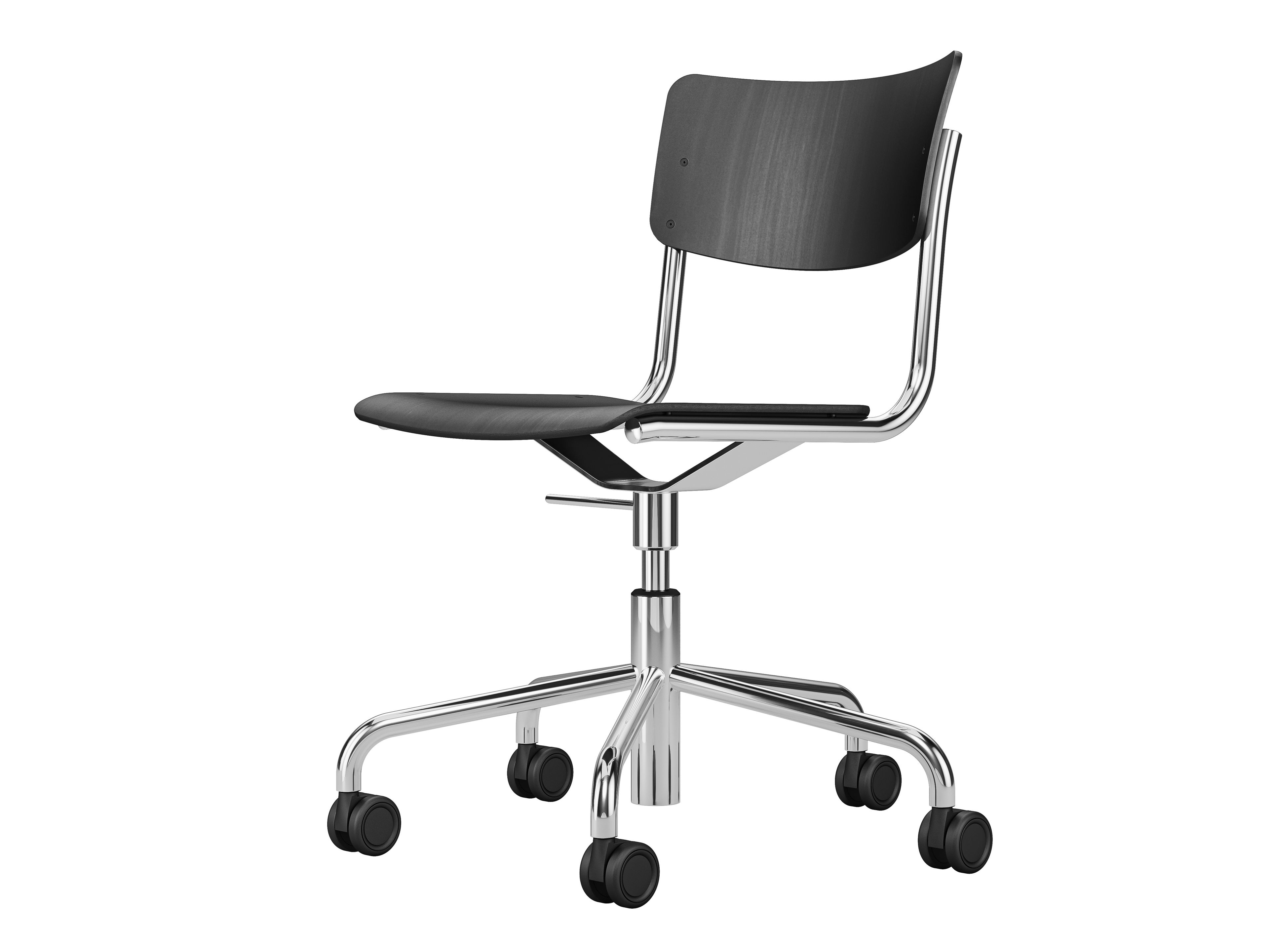 Вращающееся кресло с колесами THONET S 43 ARCH-00106343