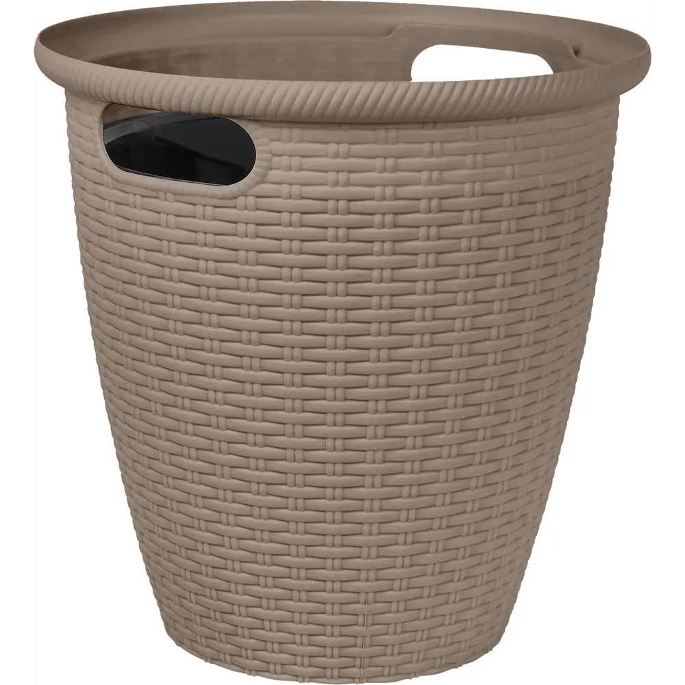 Кашпо для цветов Ingreen Rattan ø38 h37.8 см v30 л пластик французский платан STLM-2012243