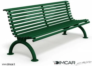 DIMCAR Скамья из оцинкованной стали со спинкой City 1118