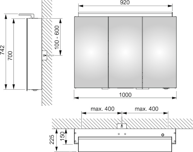 13604171302 Зеркальный шкаф KEUCO Royal L1 - Вид №2