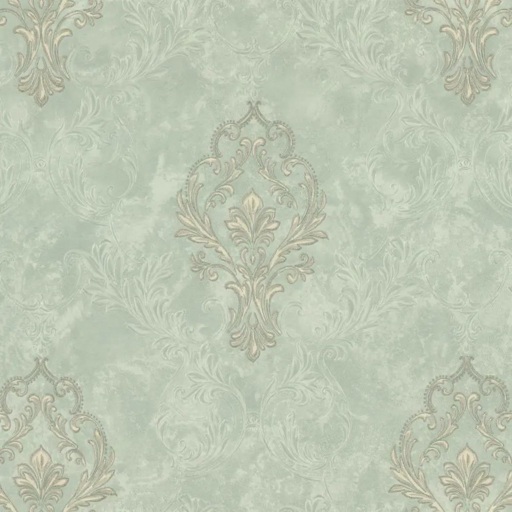 Обои флизелиновые Euro Decor Saphire зеленые 1.06 м ED7259-04 89456613 STLM-2114901 - Вид №2