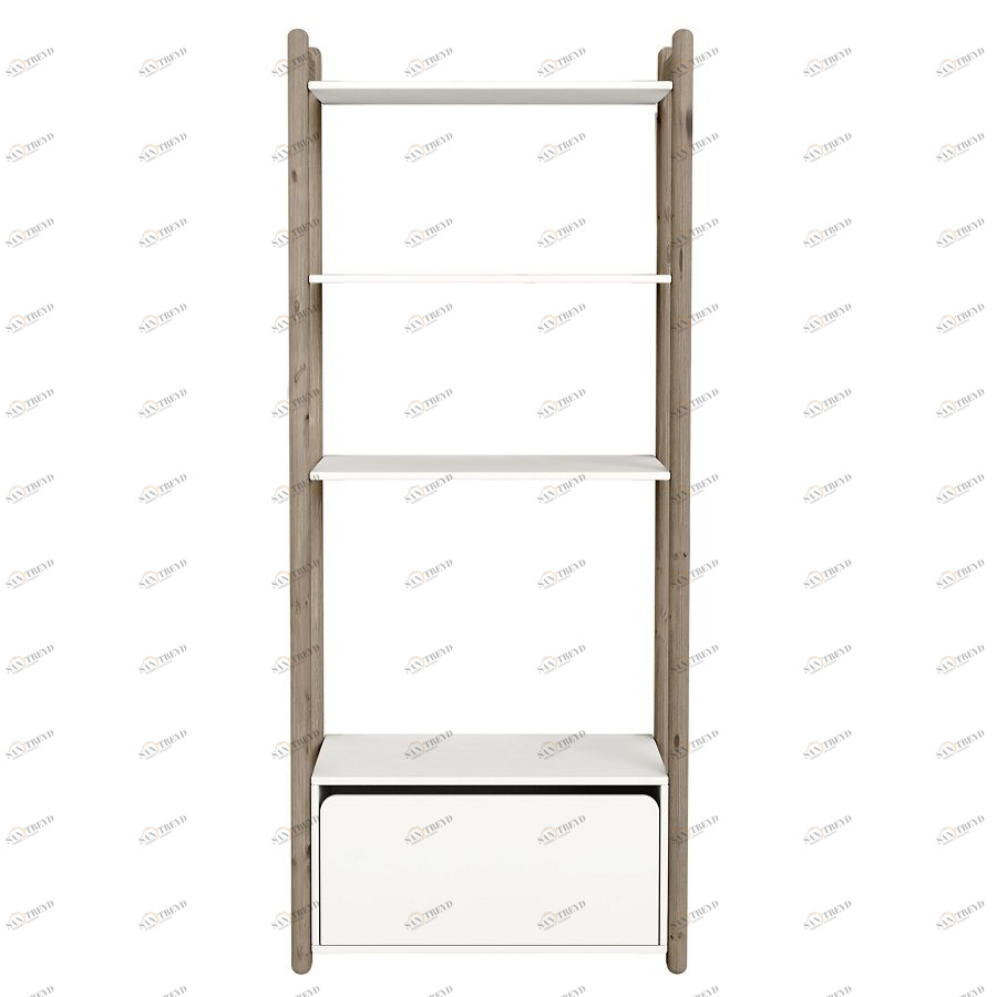 Гарнитур Maxi В, 1 полка и 1 комод, коричневый Flexa 812630414