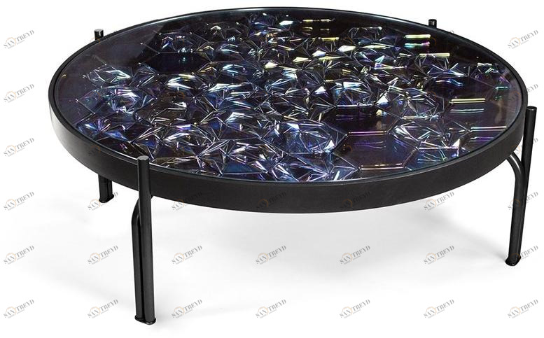 Theia Круглый керамический журнальный столик Maze sun-id-1352627