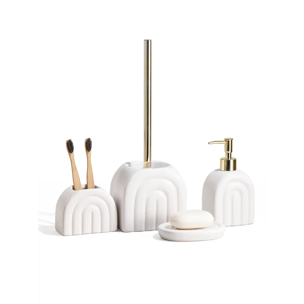 Стакан для щеток триумф керамика белый Santreyd STLM-2201157 - Вид №5