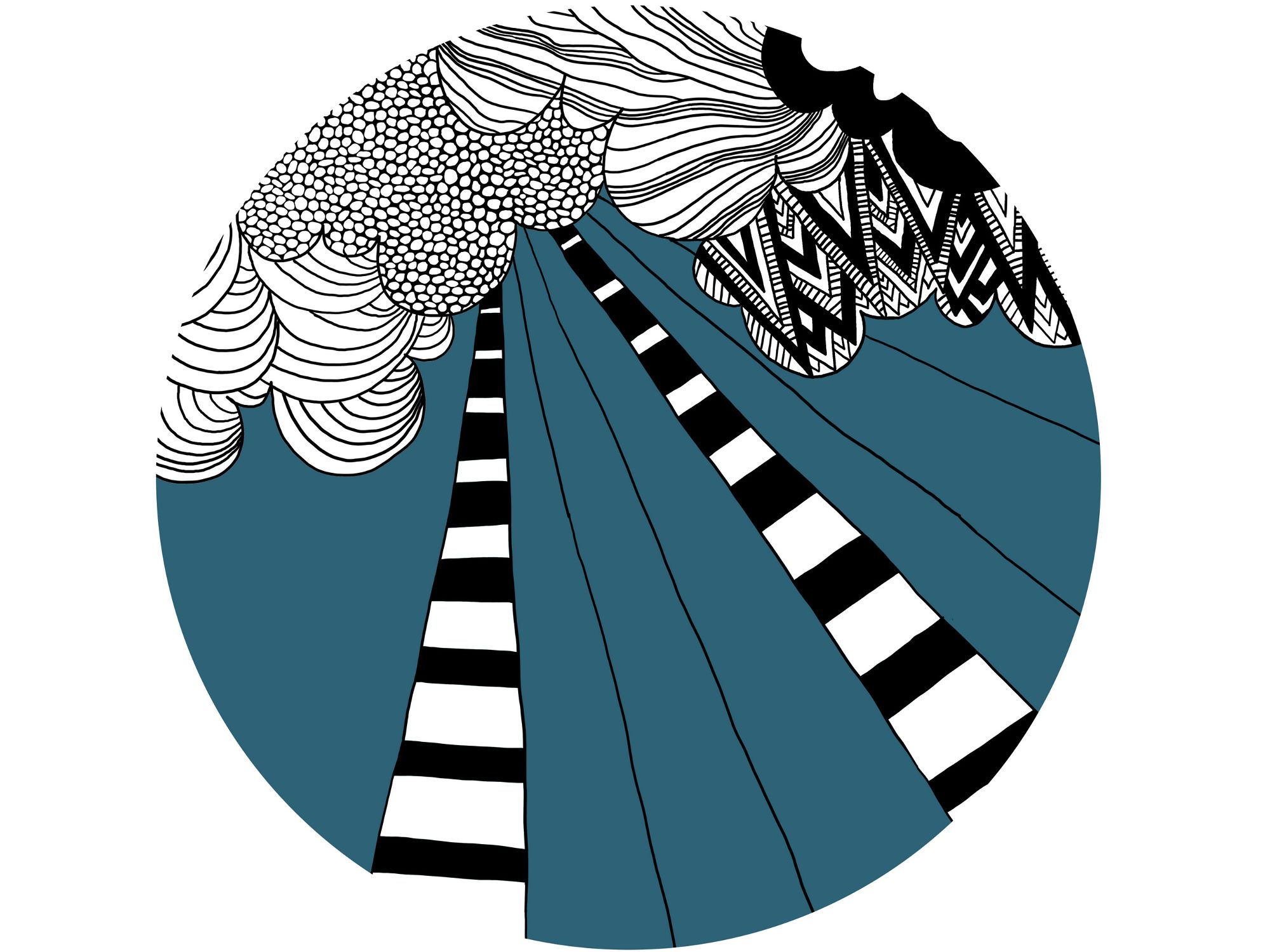 Круглый шерстяной ковер Un Tapis à Paris Permanent ARCH-00108509