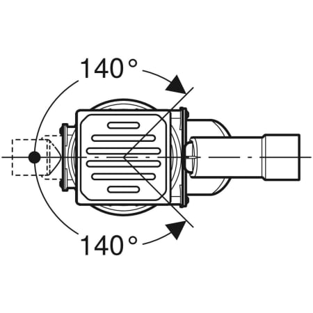 388.020.00.1 Трап Geberit Varino, горизонтальный, d56/63 Geberit  - Вид №2