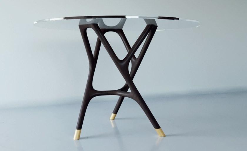 Morelato Круглый стеклянный стол Joyce 5705/f - Вид №2