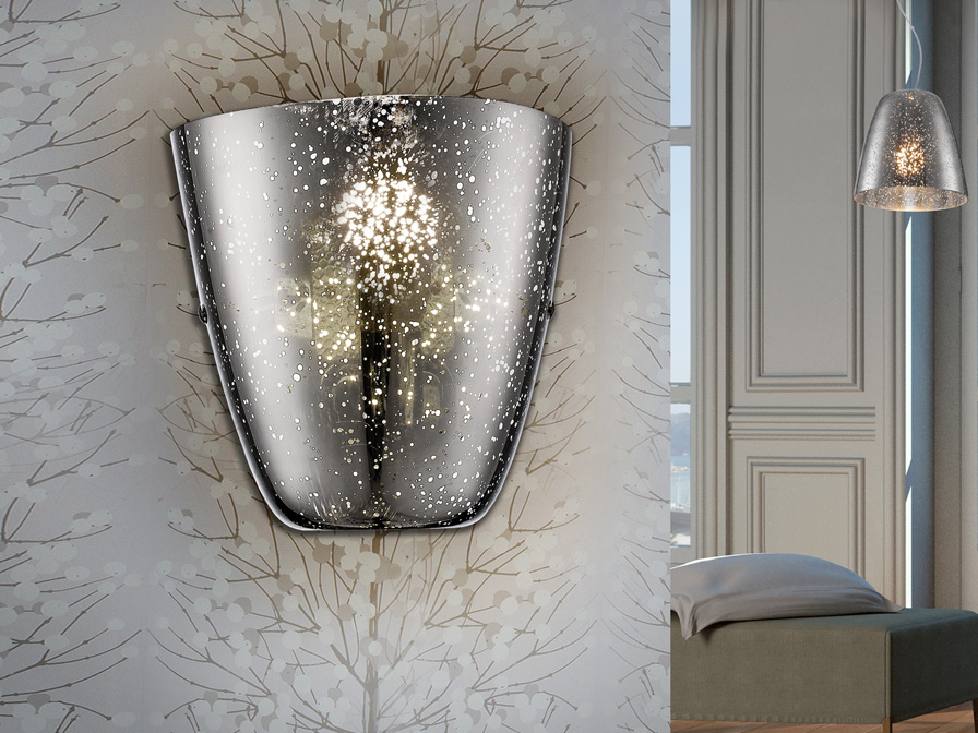 033808 Бра 1L хром Schuller Quasar 