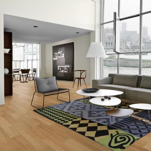 Паркетная доска Kahrs Дуб Бриз Линнея Матовая Гладкая 2600200567 - Вид №4