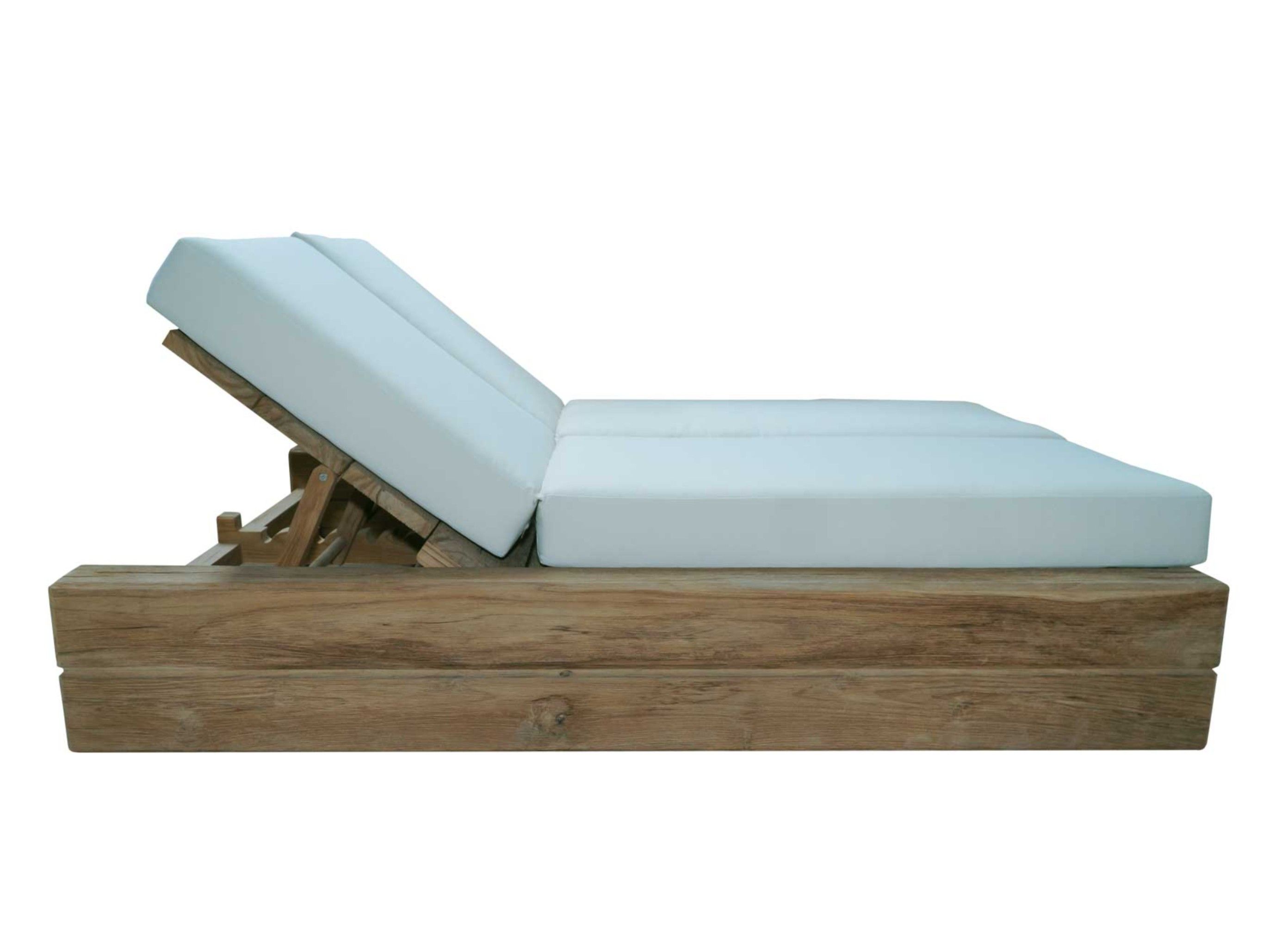 Двуспальная Садовая кровать с откидной спинкой из ткани Il Giardino di Legno Stratos ARCH-00089335