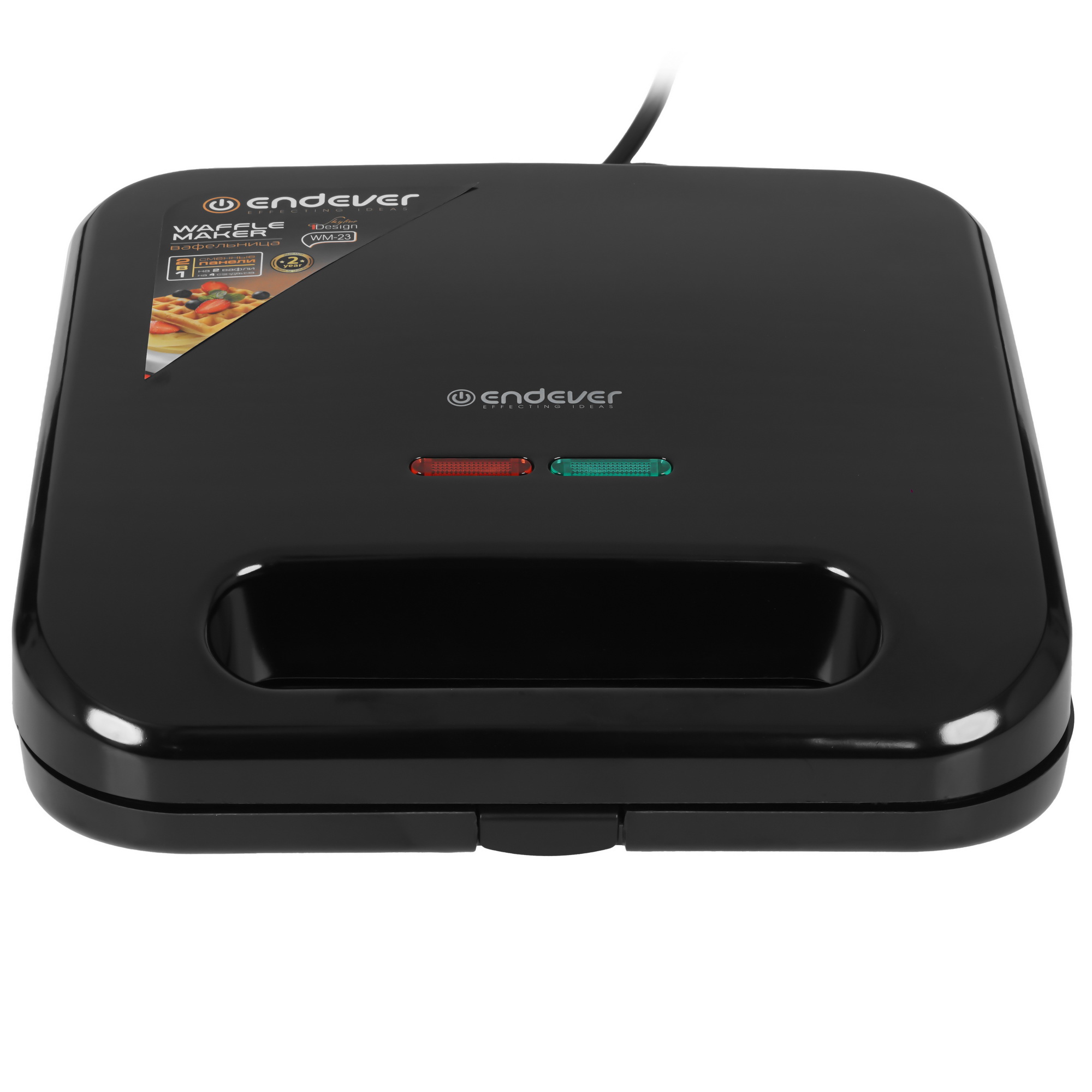 9095335 Вафельница Endever WM-23 черный STDN-0104096 - Вид №2