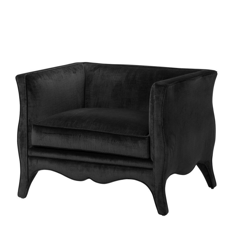 Кресло Bouton от Eichholtz EICHHOLTZ ДИЗАЙНЕРСКИЕ, EICHHOLTZ 062198 Черный  - Вид №1