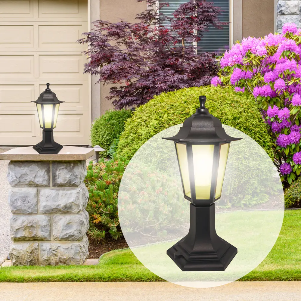 Фонарный столб уличный Apeyron малый 34 см цвет чёрный STLM-2200865 - Вид №7