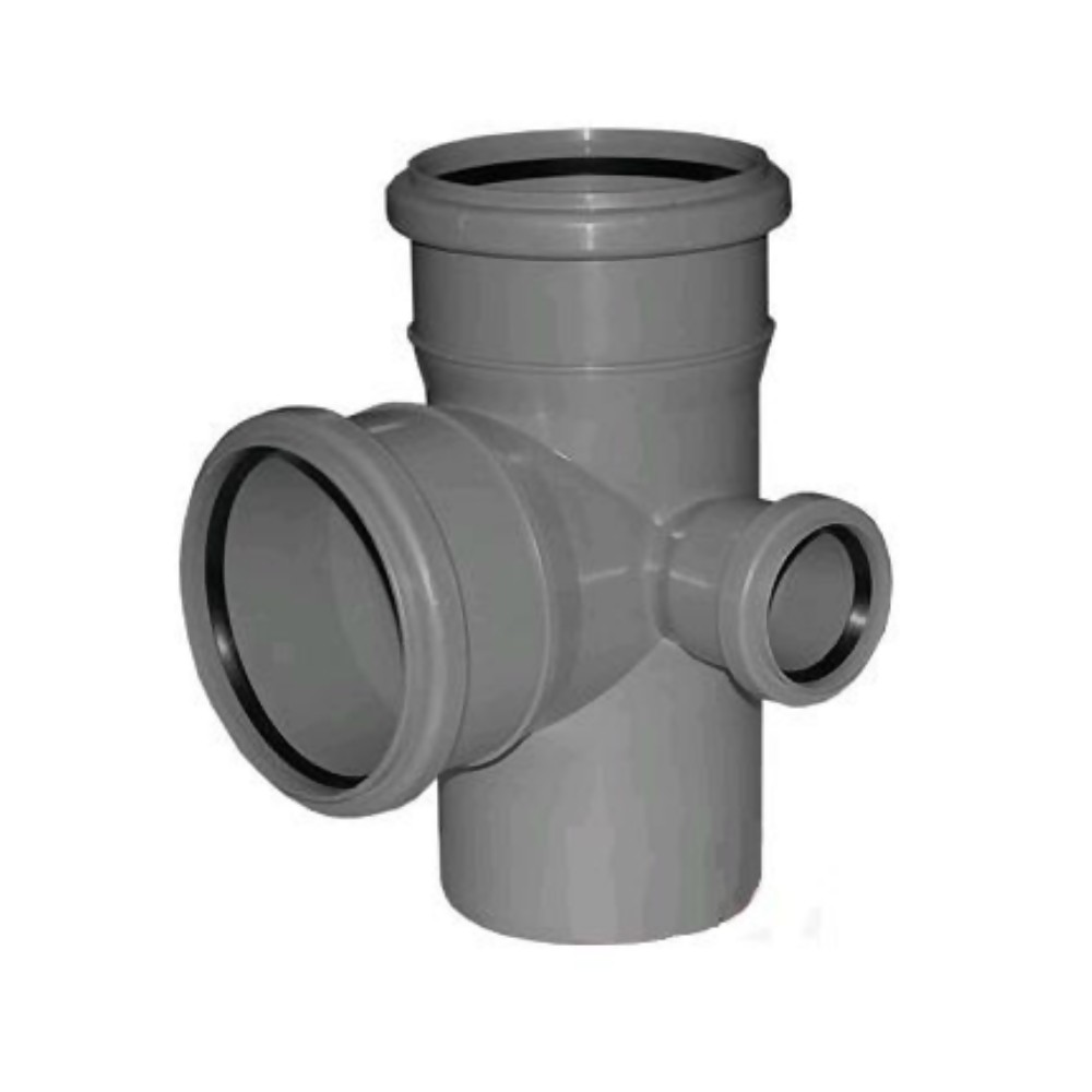 Крестовина канализационная двухплоскостная Д110х110х50мм правая Политек 6292 - Вид №1