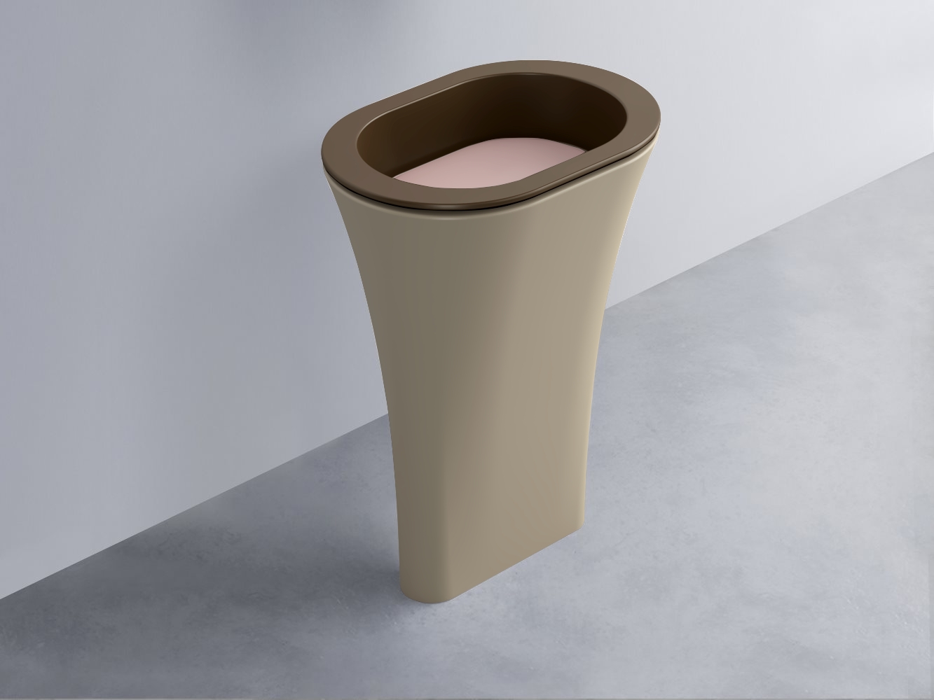 AMLA65-CA+AMPILO-CP+AMCOLO-AV Раковина Amedeo Ovale отдельностоящая cielo Enjoy + Amedeo Ceramica Cielo