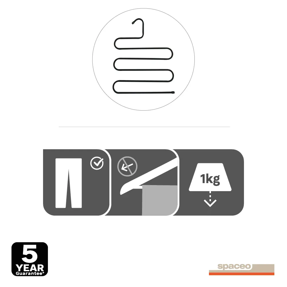 Вешалка для брюк Spaceo с эргономичным дизайном 82680689 STLM-0033945 - Вид №2