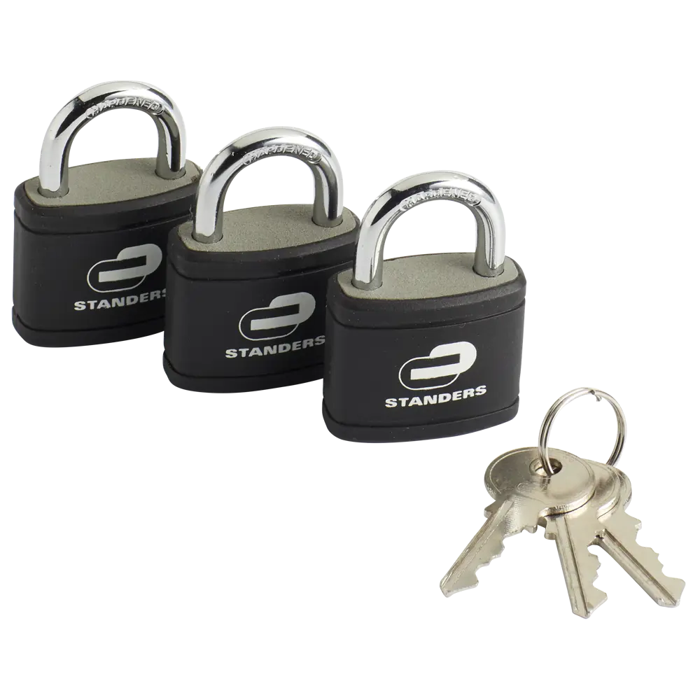 Замок навесной Standers 35x30 мм, чугун, 3 шт STLM-2199175 - Вид №1