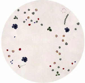 ASPLUND Круглый шерстяной ковер с узором ручной работы