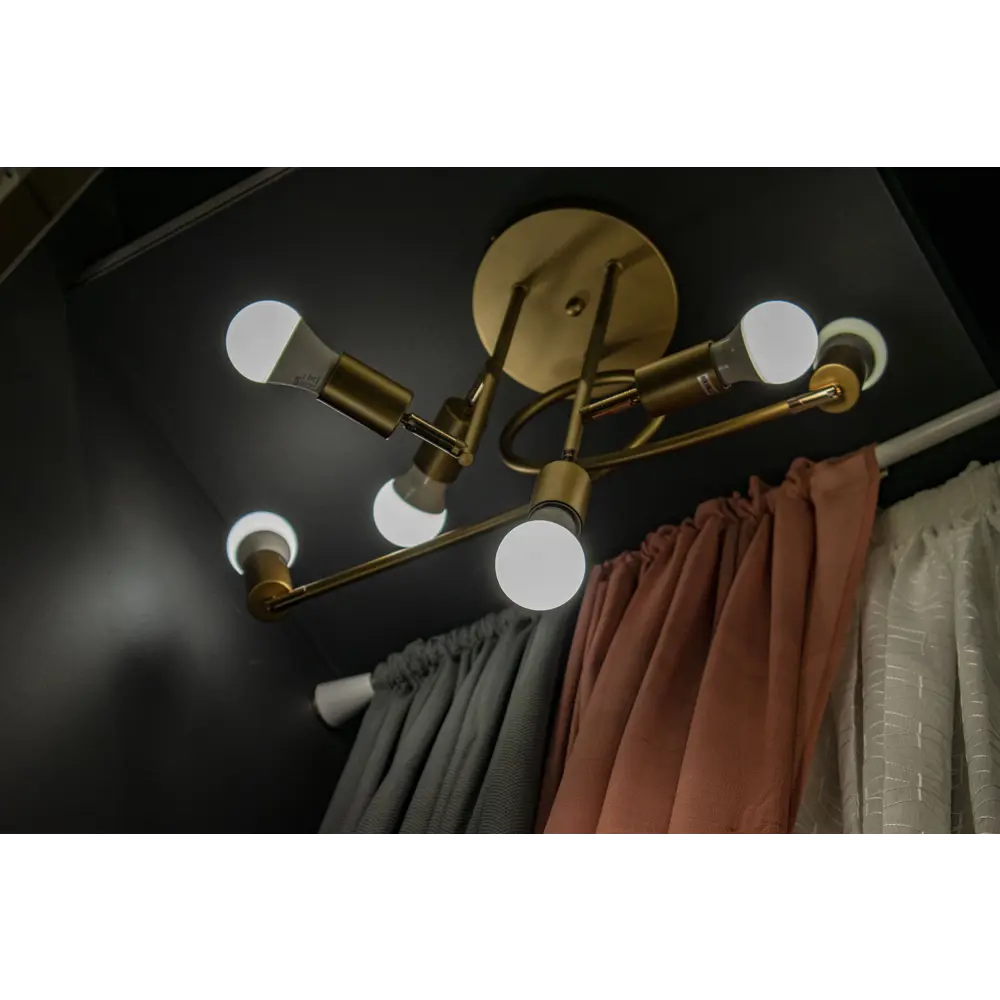 Люстра потолочная «Лабиринт» V4196-1/6PL, 6 ламп, 15 м², цвет чёрный Vitaluce STLM-2025683 - Вид №1