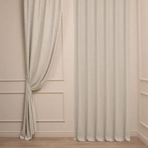 Ткань 1 п/м рогожка Savage 280 см 428 г/м² цвет крем брюле