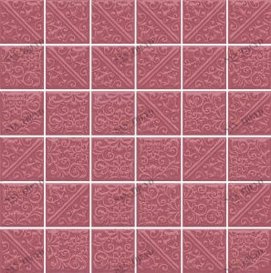 Ла-Виллет розовый темный мозаика пл. стена 30,1х30,1 кор (0,634м2) пал (22,824м2) Kerama Marazzi 21028
